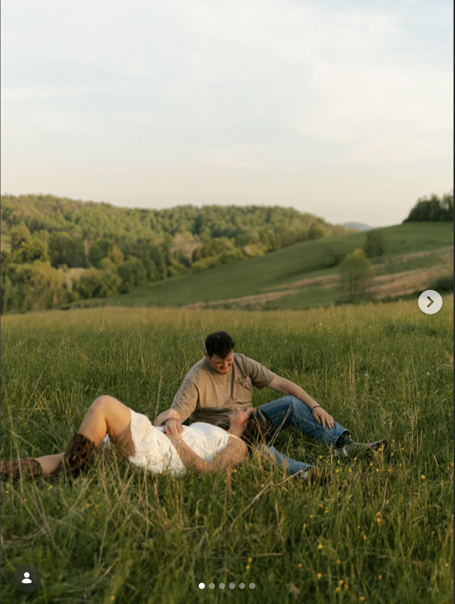 Couple in WV grass
