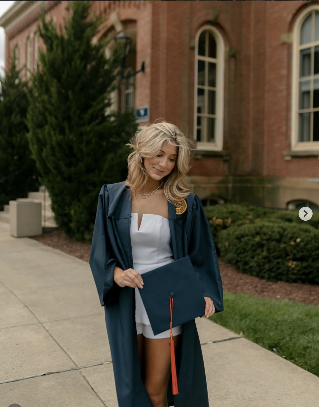 Senior graduation portrait