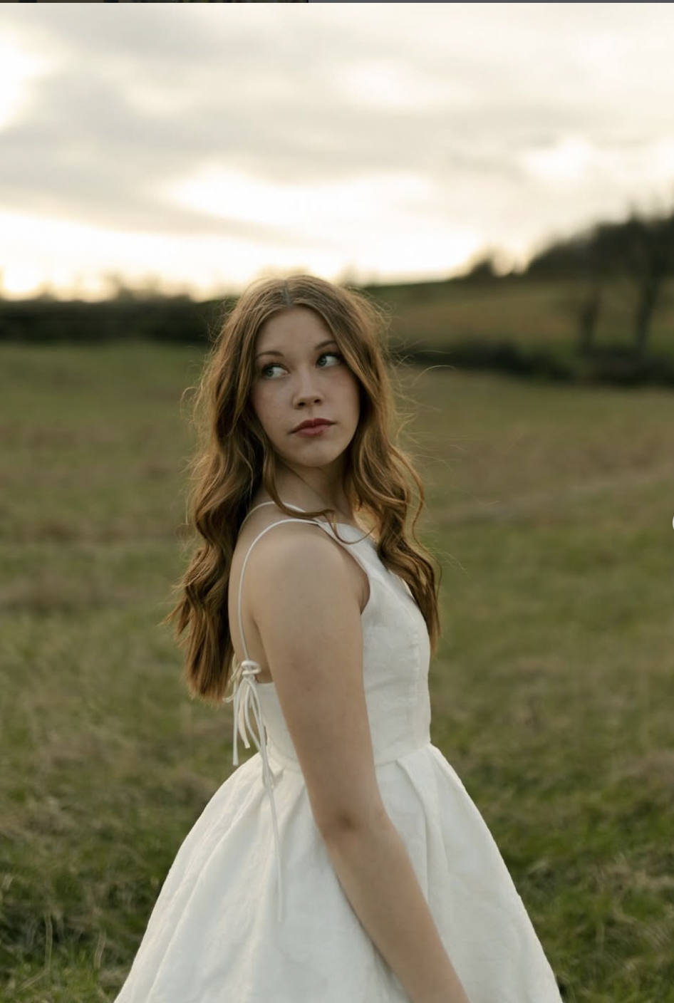 Portrait session in field