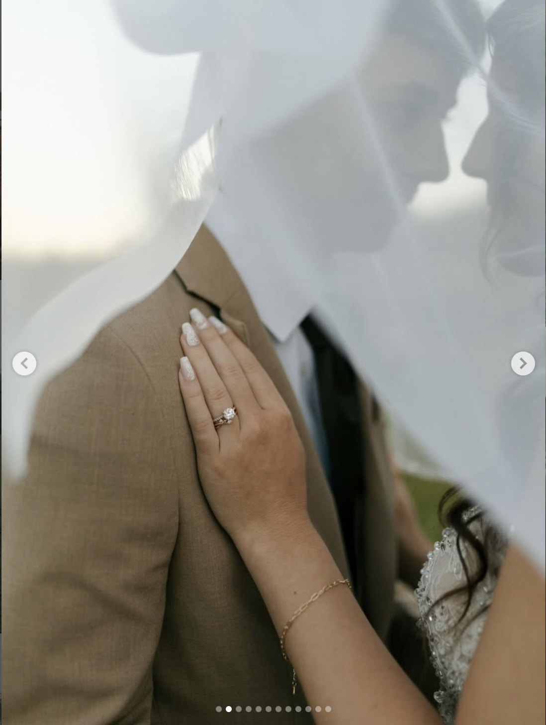 Veil and ring detail
