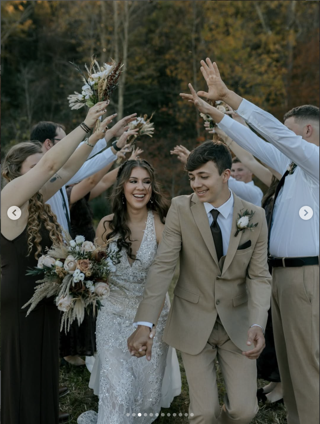 Wedding grand exit